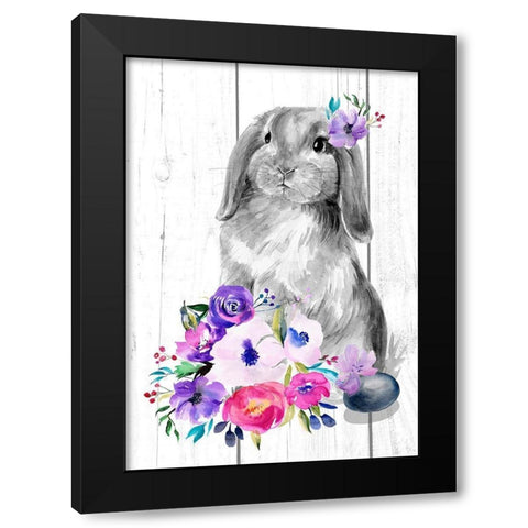 Bright Easter Bouquet Collection B Black Modern Wood Framed Art Print with Double Matting by Parker, Jennifer Paxton