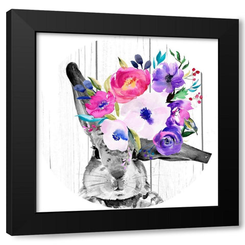 Bright Easter Bouquet Collection C Black Modern Wood Framed Art Print with Double Matting by Parker, Jennifer Paxton