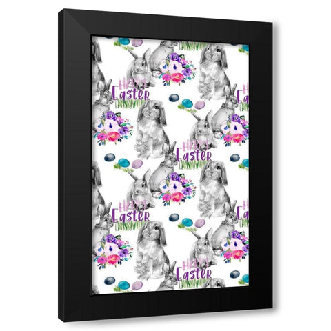 Bright Easter Bouquet Collection E Black Modern Wood Framed Art Print by Parker, Jennifer Paxton
