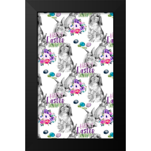 Bright Easter Bouquet Collection E Black Modern Wood Framed Art Print by Parker, Jennifer Paxton