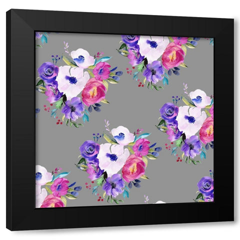 Bright Easter Bouquet Collection G Black Modern Wood Framed Art Print by Parker, Jennifer Paxton