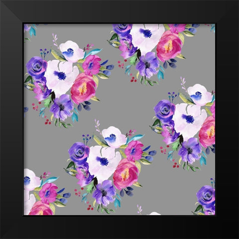 Bright Easter Bouquet Collection G Black Modern Wood Framed Art Print by Parker, Jennifer Paxton