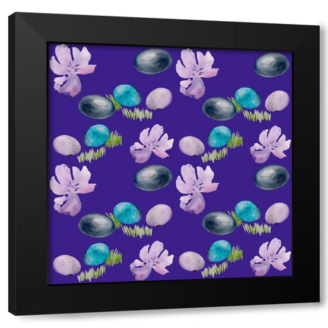 Bright Easter Bouquet Collection I Black Modern Wood Framed Art Print with Double Matting by Parker, Jennifer Paxton