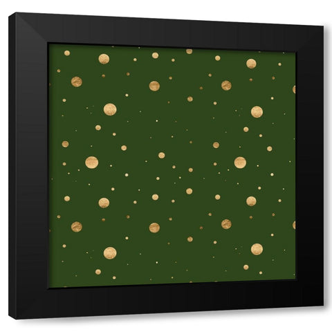 Gilded Shamrock Collection G Black Modern Wood Framed Art Print with Double Matting by Borges, Victoria