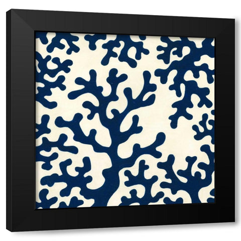 Ocean Motifs I Black Modern Wood Framed Art Print by Vess, June Erica