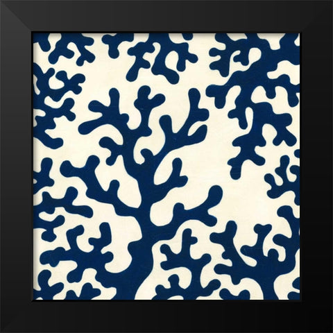 Ocean Motifs I Black Modern Wood Framed Art Print by Vess, June Erica