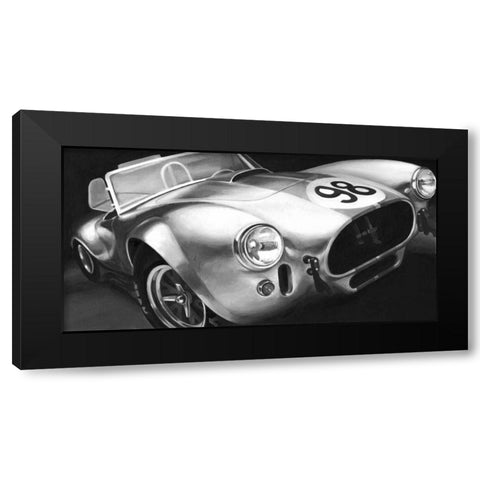 Vintage Racing I Black Modern Wood Framed Art Print by Harper, Ethan