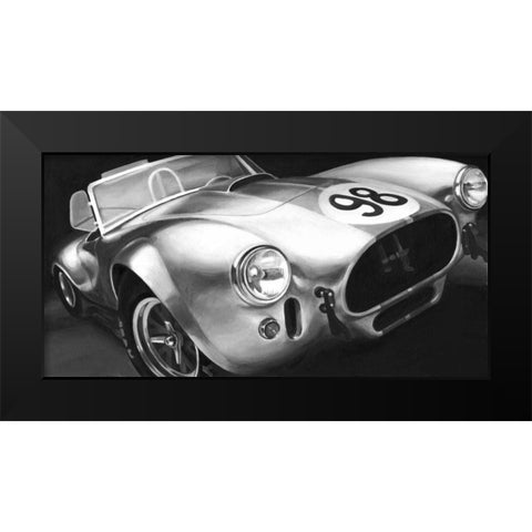 Vintage Racing I Black Modern Wood Framed Art Print by Harper, Ethan