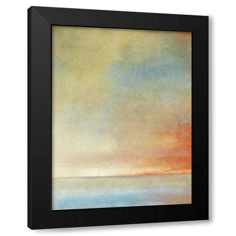 Tranquil II Black Modern Wood Framed Art Print with Double Matting by OToole, Tim