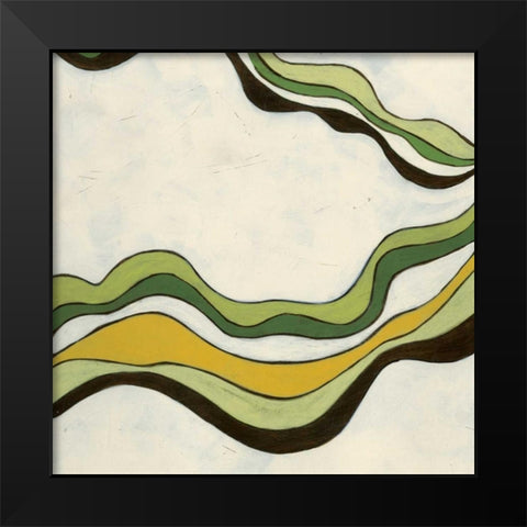 Bandeau I Black Modern Wood Framed Art Print by Vess, June Erica