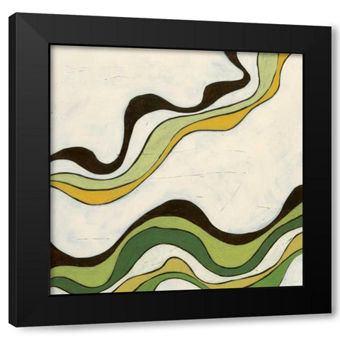 Bandeau II Black Modern Wood Framed Art Print by Vess, June Erica