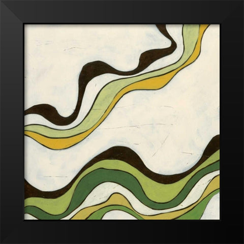 Bandeau II Black Modern Wood Framed Art Print by Vess, June Erica