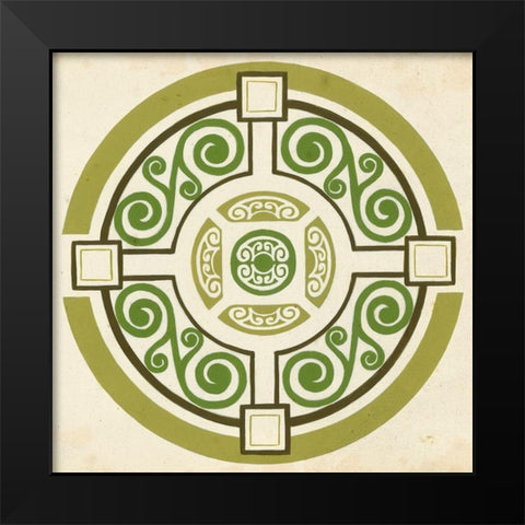 Garden Motif IV Black Modern Wood Framed Art Print by Vess, June Erica