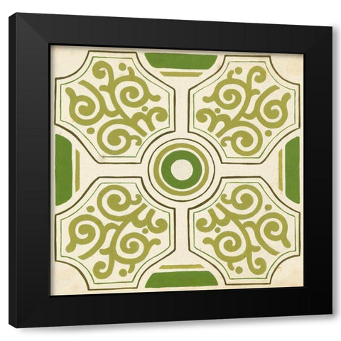 Garden Motif IX Black Modern Wood Framed Art Print by Vess, June Erica