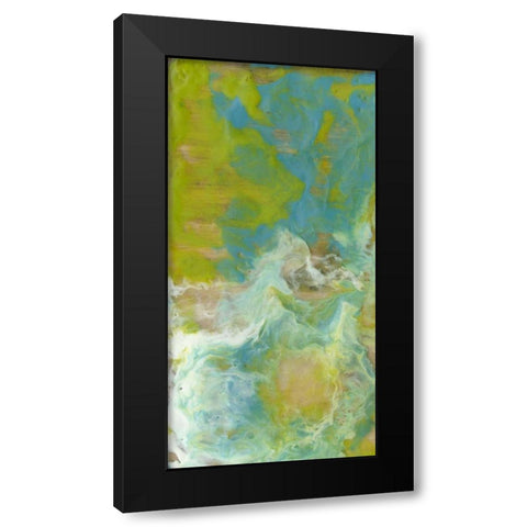 Amorphous I Black Modern Wood Framed Art Print with Double Matting by Goldberger, Jennifer