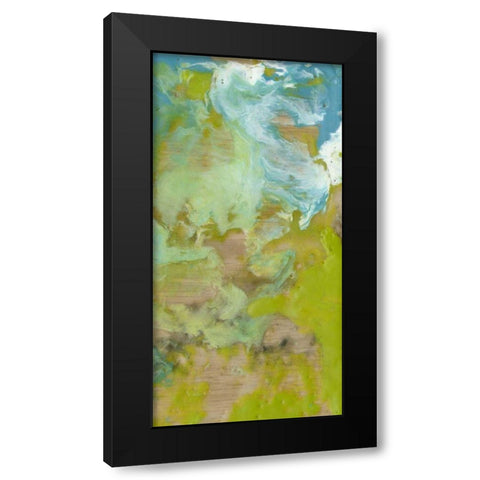 Amorphous II Black Modern Wood Framed Art Print with Double Matting by Goldberger, Jennifer