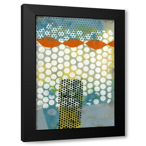 Translucent Abstraction I Black Modern Wood Framed Art Print with Double Matting by Goldberger, Jennifer