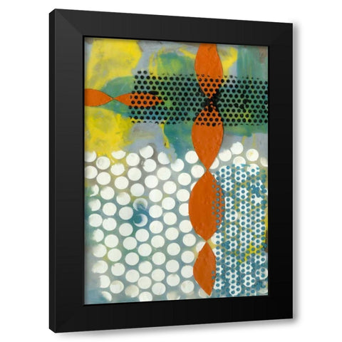 Translucent Abstraction II Black Modern Wood Framed Art Print by Goldberger, Jennifer