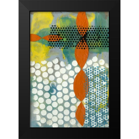 Translucent Abstraction II Black Modern Wood Framed Art Print by Goldberger, Jennifer