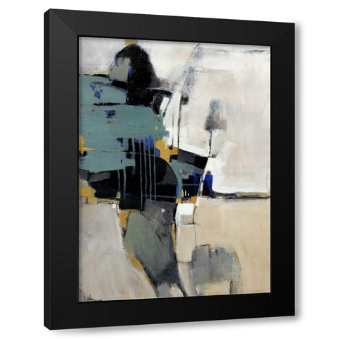 Fluidity II Black Modern Wood Framed Art Print with Double Matting by OToole, Tim