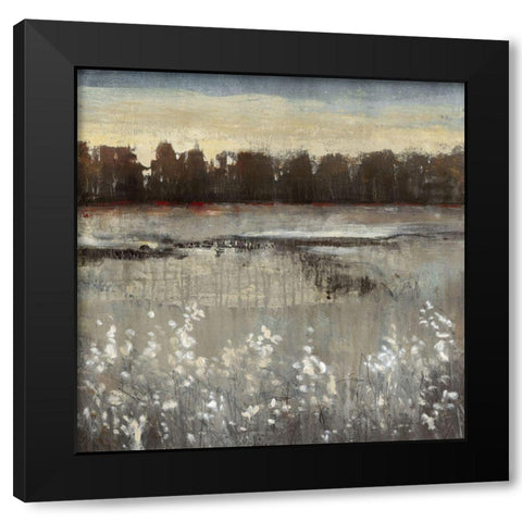 Distant Grove II Black Modern Wood Framed Art Print with Double Matting by OToole, Tim