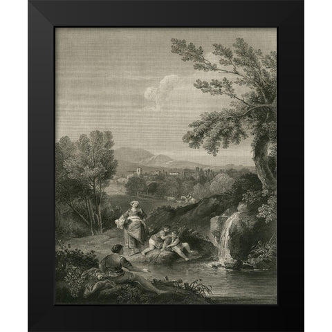 The Spring Head Black Modern Wood Framed Art Print by Zuccherelli, F.