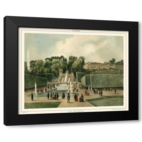 Vue Generale  Black Modern Wood Framed Art Print by Unknown