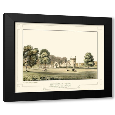 Lancashire Castles III Black Modern Wood Framed Art Print by Greenwood, C.J.