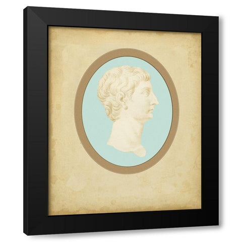 Spa Cameo I Black Modern Wood Framed Art Print by Bartolozzi, F.