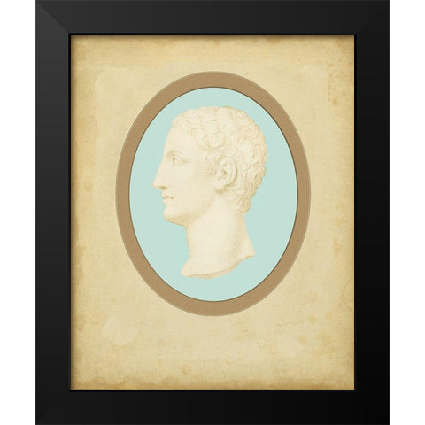 Spa Cameo II Black Modern Wood Framed Art Print by Bartolozzi, F.