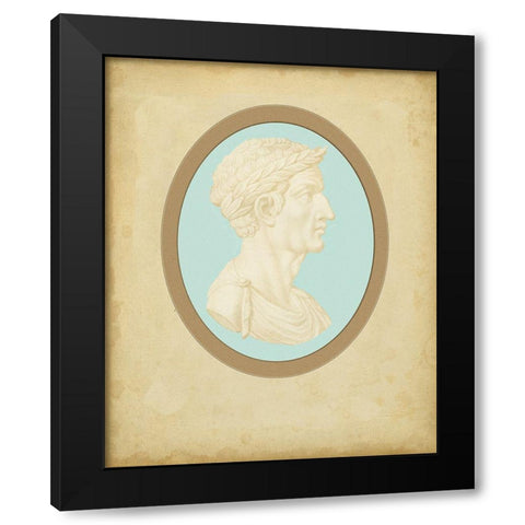 Spa Cameo III Black Modern Wood Framed Art Print by Bartolozzi, F.