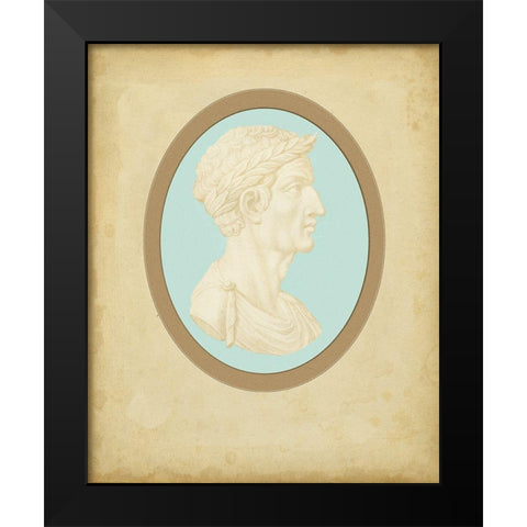Spa Cameo III Black Modern Wood Framed Art Print by Bartolozzi, F.