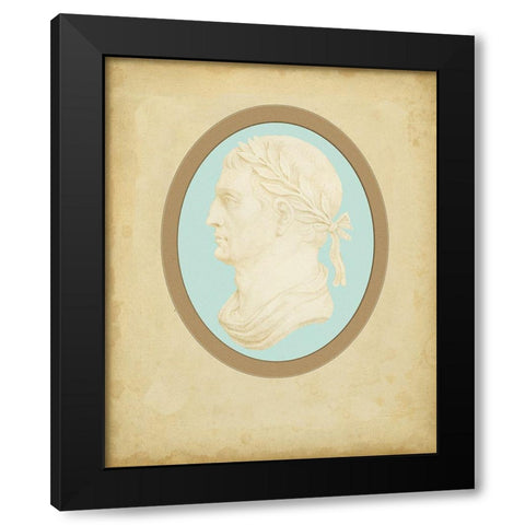 Spa Cameo IV Black Modern Wood Framed Art Print by Bartolozzi, F.