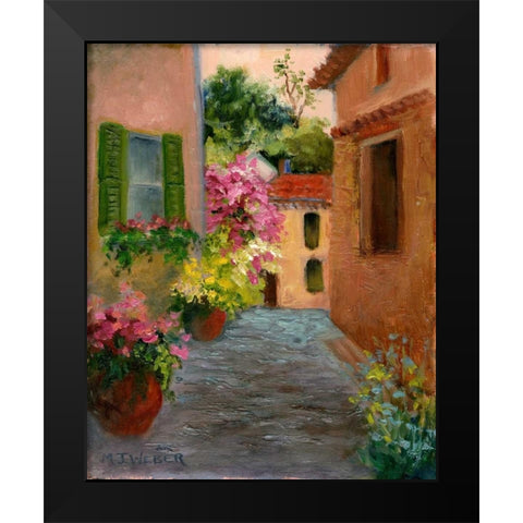 A French Passage Black Modern Wood Framed Art Print by Weber, Mary Jean