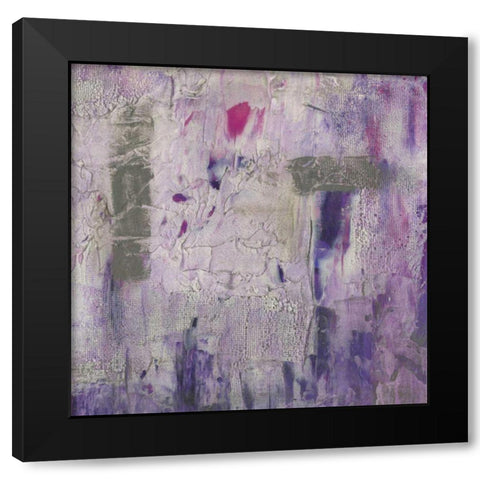 Dusty Violet II Black Modern Wood Framed Art Print with Double Matting by Goldberger, Jennifer