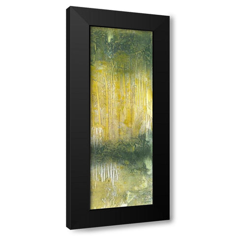 Treeline Abstract II Black Modern Wood Framed Art Print by Goldberger, Jennifer