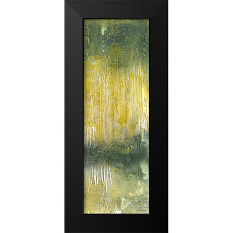 Treeline Abstract II Black Modern Wood Framed Art Print by Goldberger, Jennifer