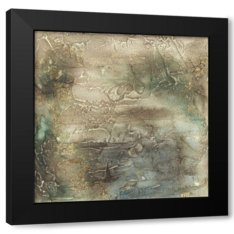 Lunar Surface I Black Modern Wood Framed Art Print with Double Matting by Goldberger, Jennifer