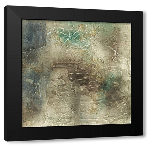 Lunar Surface II Black Modern Wood Framed Art Print with Double Matting by Goldberger, Jennifer