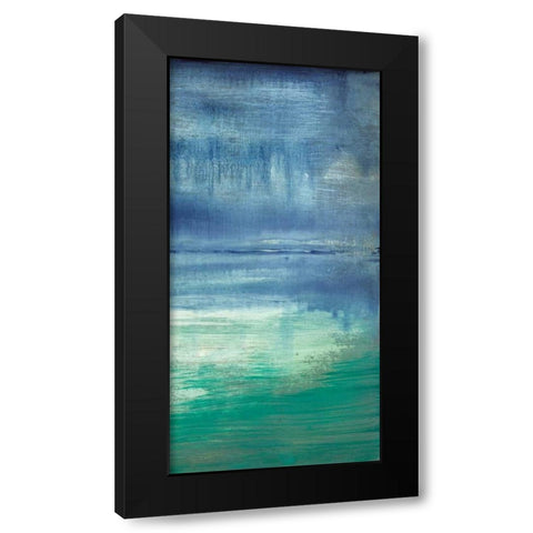 Blue Bayou II Black Modern Wood Framed Art Print with Double Matting by Goldberger, Jennifer