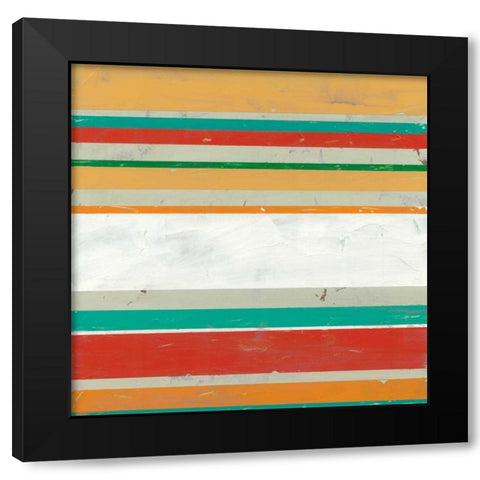 Serape II Black Modern Wood Framed Art Print by Vess, June Erica
