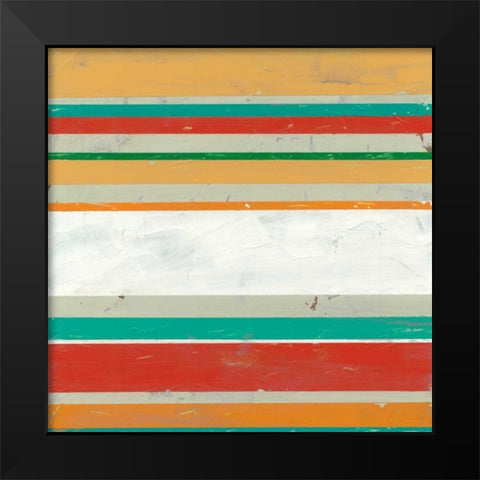Serape II Black Modern Wood Framed Art Print by Vess, June Erica