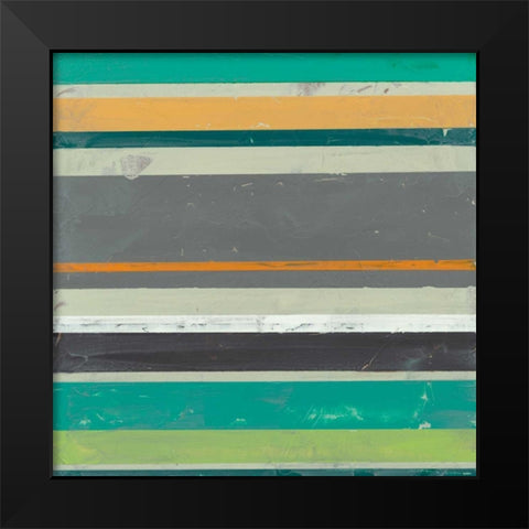 Serape IV Black Modern Wood Framed Art Print by Vess, June Erica