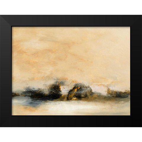Land I Black Modern Wood Framed Art Print by Gordon, Sharon