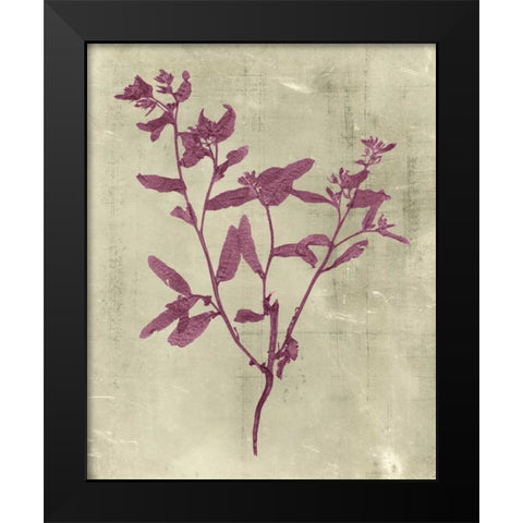 Impressions in Plum Black Modern Wood Framed Art Print by Vision Studio