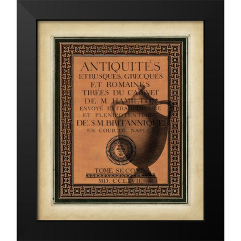 Antiquities Collection I Black Modern Wood Framed Art Print by Vision Studio
