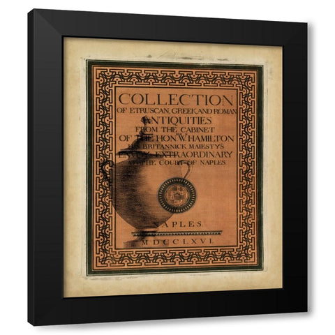Antiquities Collection II Black Modern Wood Framed Art Print by Vision Studio