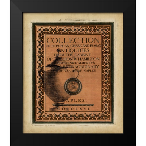 Antiquities Collection II Black Modern Wood Framed Art Print by Vision Studio