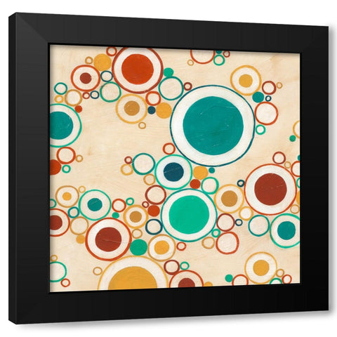 Molecular Landscape I Black Modern Wood Framed Art Print by Vess, June Erica