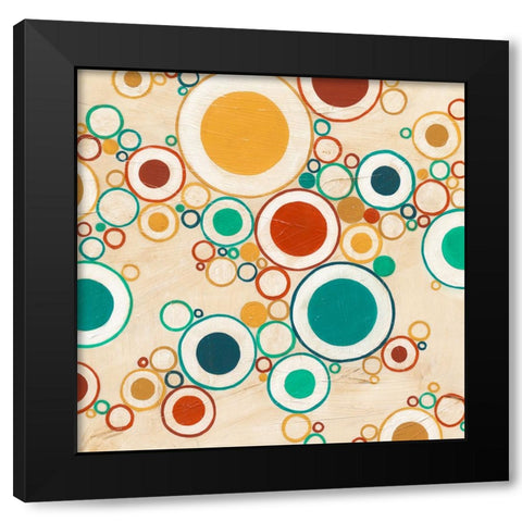 Molecular Landscape II Black Modern Wood Framed Art Print by Vess, June Erica